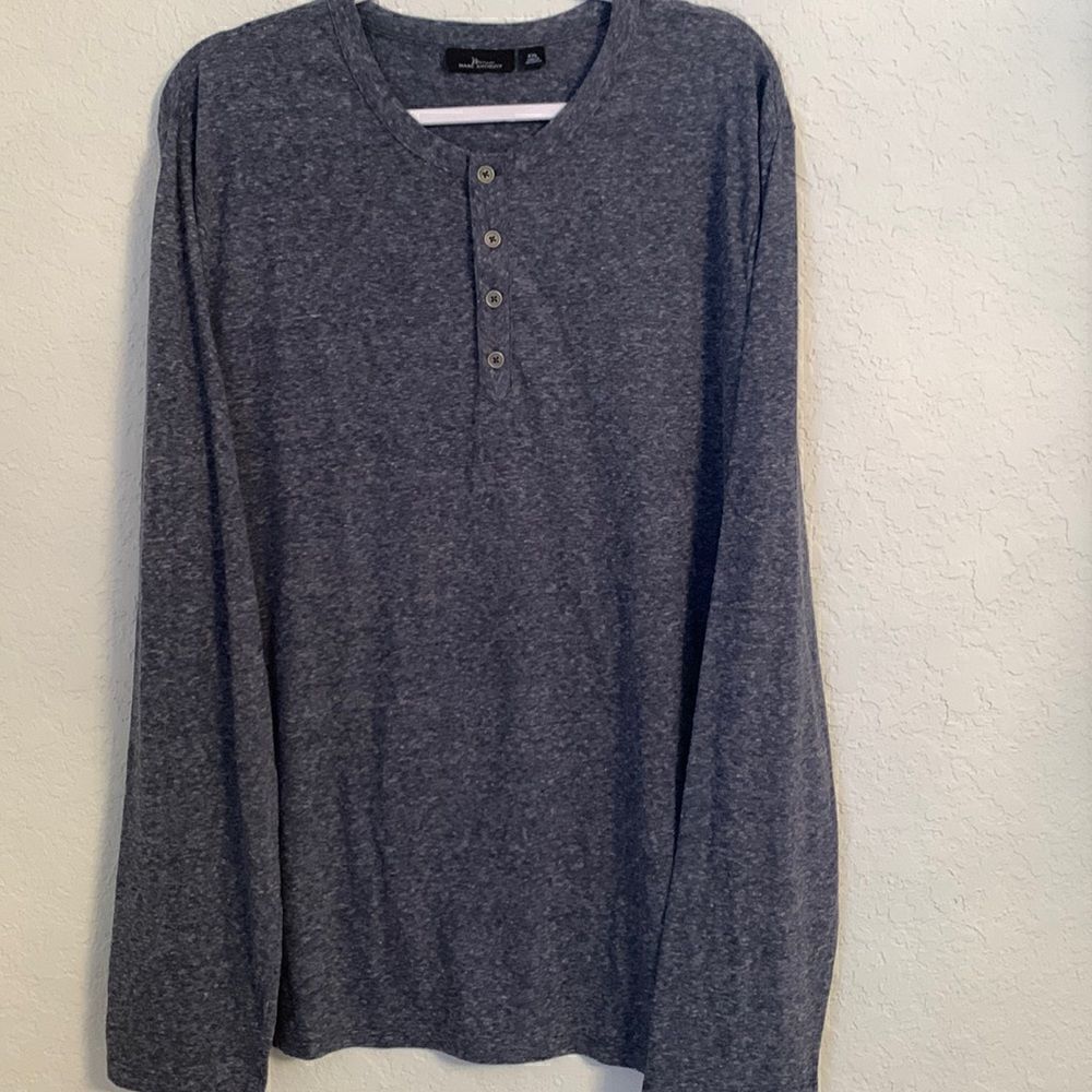Marc Antony Long Sleeves Gray Men’s Shirt. Size XXL